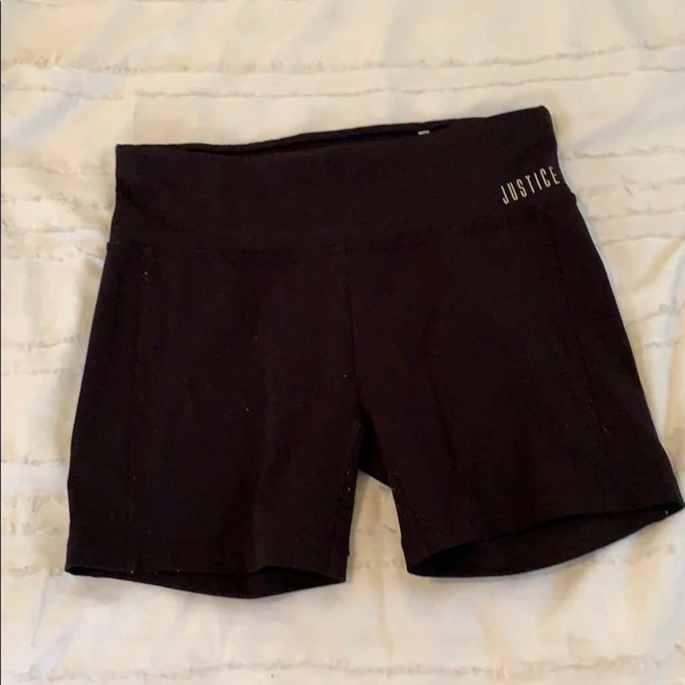 justice spandex shorts